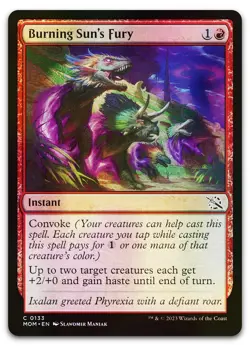 Burning Sun's Fury #133 (Foil) (NM) March of the Machine MOM Magic MTG - Image 1