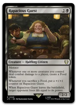 Rapacious Guest #28 (NM) Lord of the Rings LTC Magic MTG - Image 1