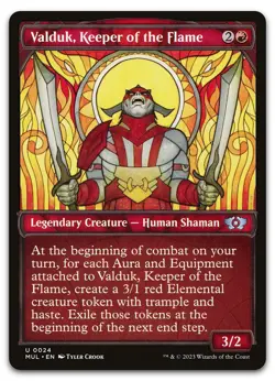 Valduk, Keeper of the Flame #24 (NM) March of the Machine MUL Magic MTG - Image 1