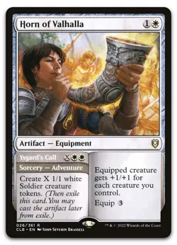 Horn of Valhalla #26 (NM) Baldur's Gate CLB Magic MTG - Image 1