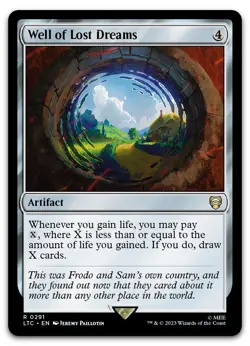 Well of Lost Dreams #291 (NM) Lord of the Rings LTC Magic MTG - Image 1