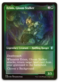 Erinis, Gloom Stalker (Foil Etched) #515 (NM) Baldur's Gate CLB Magic MTG - Image 1