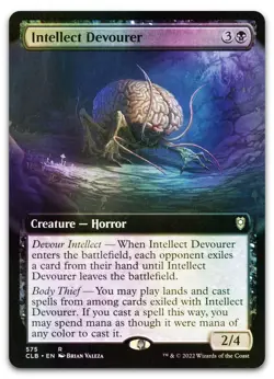 Intellect Devourer (Extended Art) #575 (Foil) (NM) Baldur's Gate CLB Magic MTG - Image 1
