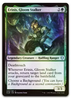 Erinis, Gloom Stalker #230 (Foil) (NM) Baldur's Gate CLB Magic MTG - Image 1