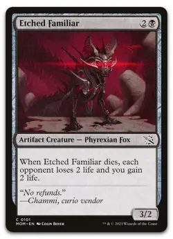 Etched Familiar #101 (NM) March of the Machine MOM Magic MTG - Image 1