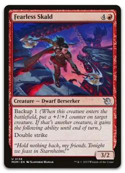 Fearless Skald #138 (NM) March of the Machine MOM Magic MTG - Image 1
