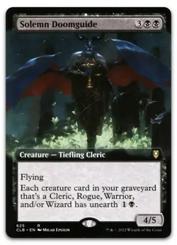 Solemn Doomguide (Extended Art) #625 (NM) Baldur's Gate CLB Magic MTG - Image 1