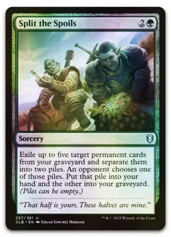 Split the Spoils #257 (Foil) (NM) Baldur's Gate CLB Magic MTG - Image 1