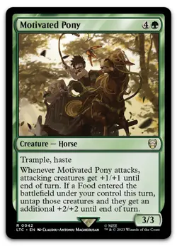 Motivated Pony #42 (NM) Lord of the Rings LTC Magic MTG - Image 1