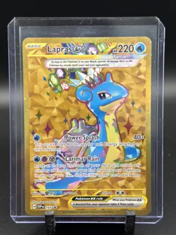 Pokemon TCG Lapras ex SVP 164 Terapagos Gold Promo Exclusive VLP - Image 1
