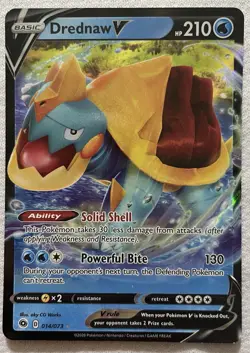 🔥Drednaw V 014/073 Ultra Rare Holo - 2020 Pokemon Champions Path🔥 - Image 1