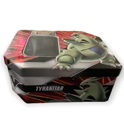 Pokemon Tyranitar Tin Used Empty For Storage Or Display - Image 1