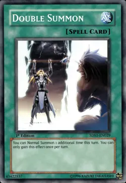 Double Summon - 1st Edition 5DS1-EN029 - LP - YuGiOh - Image 1