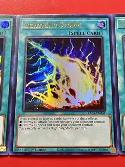 3x Lightning Storm | RA01-EN061 | Ultra Rares | NM | 1st Edition | YuGiOh! - Image 5