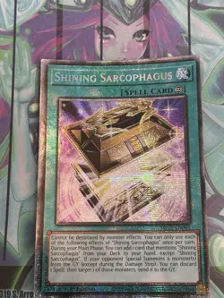 Yugioh 1x Shining Sarcophagus Starlight Rare MP25-EN005 2025 Mega-Pack 1st Ed NM - Image 1