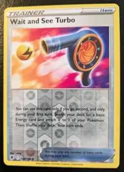 Wait And See Turbo 158/189 Reverse Holo Uncommon Astral Radiance Pokemon TCG - Image 1