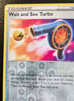 Wait And See Turbo 158/189 Reverse Holo Uncommon Astral Radiance Pokemon TCG - Image 2