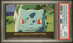 BULBASAUR & THE HIDDEN VILLAGE #EP10 - 2000 Topps Pokemon TV Series 2 - PSA 8 - Image 1