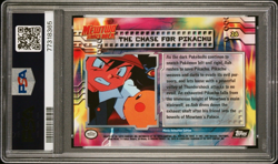 1999 Topps Pokemon First Movie THE CHASE FOR PIKACHU Black Logo - PSA 9 - Image 2