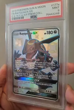 Rayquaza GX - PSA 9 MINT 2018 Pokemon Sun & Moon Hidden Fates 177a/168 - Image 4