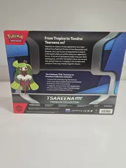 Pokemon TCG Tsareena EX Premium Collection Promo Booster Box New Sealed Bent Box - Image 2