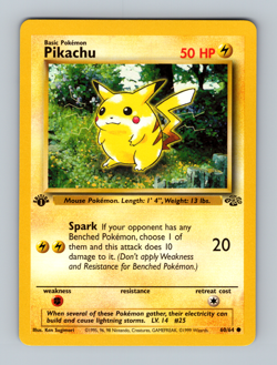 Pikachu 60/64 Jungle 1st Edition Near Mint NM Pokemon 1999 - Image 1