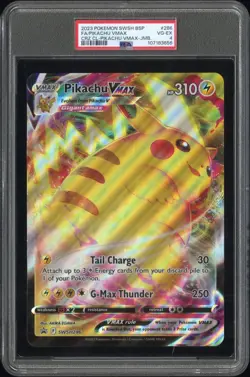 PSA 4 PIKACHU VMAX JUMBO #286 SWSH BSP Black Star Pokemon Promo 2023 - Image 1