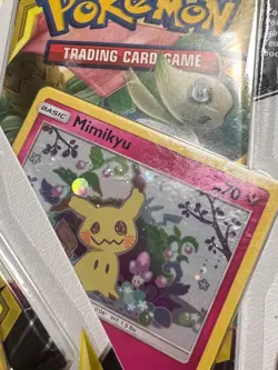 Pokemon Sun & Moon TEAM UP Checklane Blister - 2x Pack LOT Pikachu + Celebi Art - Image 4