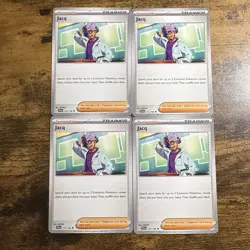 4x Jacq 175/198 Scarlet & Violet Base Pokemon TCG Playset - Image 1
