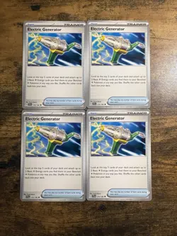 4x Electric Generator 170/198 Scarlet & Violet Base Pokemon TCG Playset - Image 1