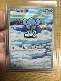 Pokemon TCG Cubchoo 109/086 Illustration Rare Black Bolt - Image 1