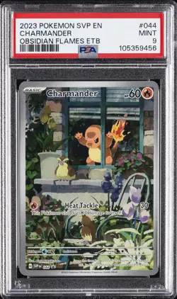2023 POKEMON SVP EN-SV BLACK STAR PROMO #044 CHARMANDER PSA 9 - Image 1