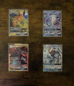 Pokemon TCG Lot of 4 GX cards Full Art Ultra Rare NM Condition - Image 1