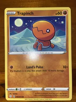 Pokemon TCG Trapinch Card Shining Fates Sword And Shield 040/072 NM 2021 - Image 1