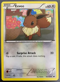 Eevee 83/108 Dark Explorers | LP | Pokemon Trading Card TCG - Image 1