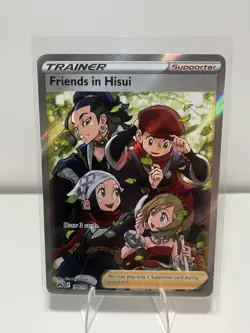 Pokemon TCG Crown Zenith Friends in Hisui Trainer Full Art Holo Card 148/159 - Image 1