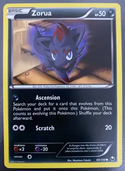 Zorua 69/108 Dark Explorers | LP | Pokemon Trading Card TCG - Image 1