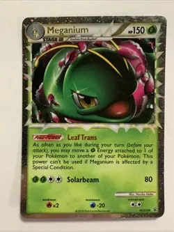 Meganium Prime HGSS08 Holo Black Star Promo Pokemon Card - Image 2