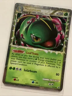 Meganium Prime HGSS08 Holo Black Star Promo Pokemon Card - Image 4
