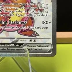 Pokemon TCG Charizard EX 215/197 Obsidian Flames Ultra Rare Full Art Holo Card - Image 4