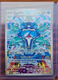 8x Pokemon Cards V/Vmax Full Art Lot - Eternatus, Ampharos, Palafin, Trainers - Image 2
