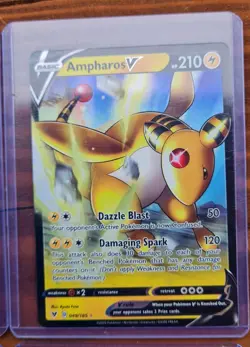 8x Pokemon Cards V/Vmax Full Art Lot - Eternatus, Ampharos, Palafin, Trainers - Image 5
