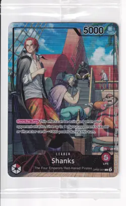 One Piece TCG - Shanks PSA Magazine Promo Card (OP09-001) - July 2025 SEALED - Image 1