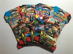 Pokemon - Lot of 4 TCG Booster Pack Sets Mega Evolution - Rare Cards R Possible - Image 1