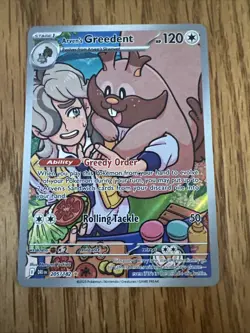 Arven's Greedent 205/182 SV10 Destined Rivals Holo Rare Pokemon Card NM/Mint Eng - Image 1