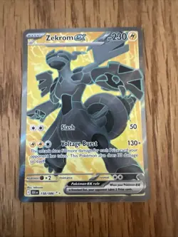 Zekrom ex 158/086 SV Black Bolt Holo Rare Pokemon Card NM/Mint English - Image 1