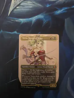 Terra, Herald of Hope Borderless Non Foil Commander: Final Fantasy MTG - Image 1