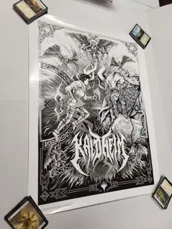 MTG Magic the Gathering Kaldheim Kaya Black & White POSTER (SHIPPING INCLUDED) - Image 1