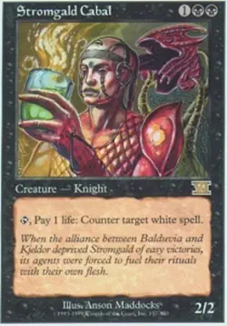 1 x Stromgald Cabal - Classic Sixth Edition - Light Play - MTG - Image 1