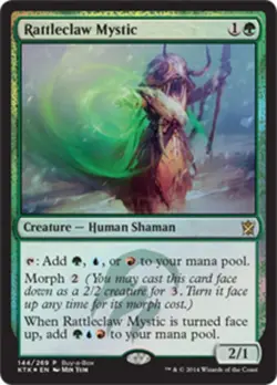 4x MTG Rattleclaw Mystic - Foil - Buy-a-Box Promo, Light Play, English Promo: Bu - Image 1